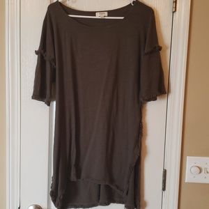 Stylish Fringe Trimmed Tunic